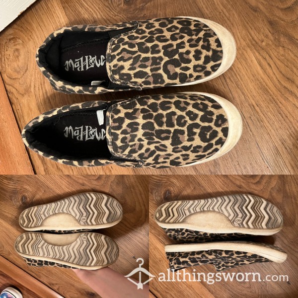 Cheetah Print Flat Shoes