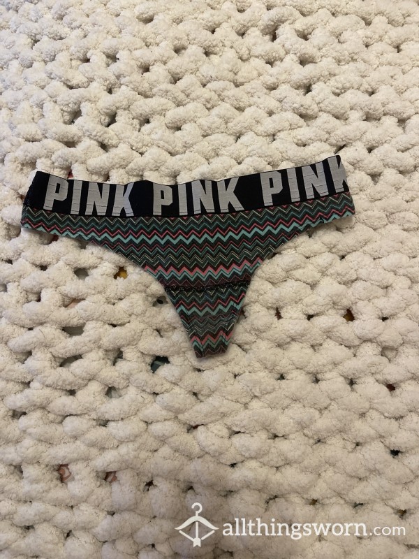 Chevron PINK Thong (stains)