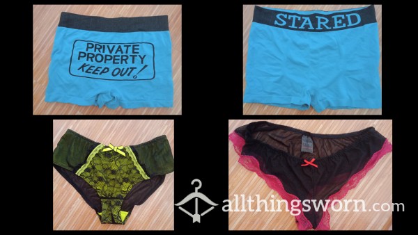 A STEAL.AUTUMN SALE, £10 OFF, THIS WEEK ONLY. Choice Of Panties/knickers Or Boxers. Smell Me, Feel Me