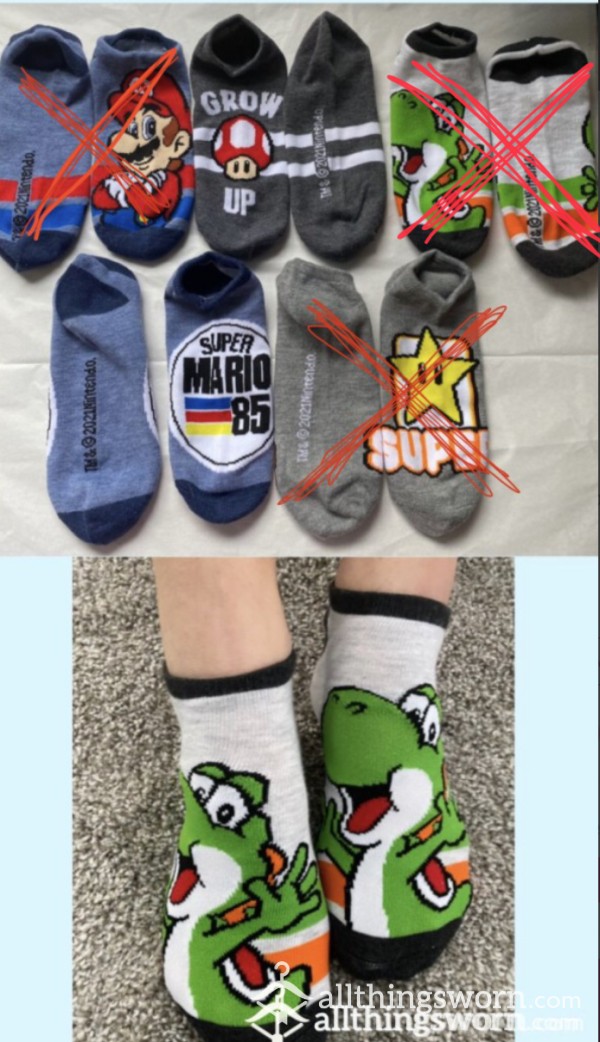Choose Your Charater🎮Mario Bros Socks😋