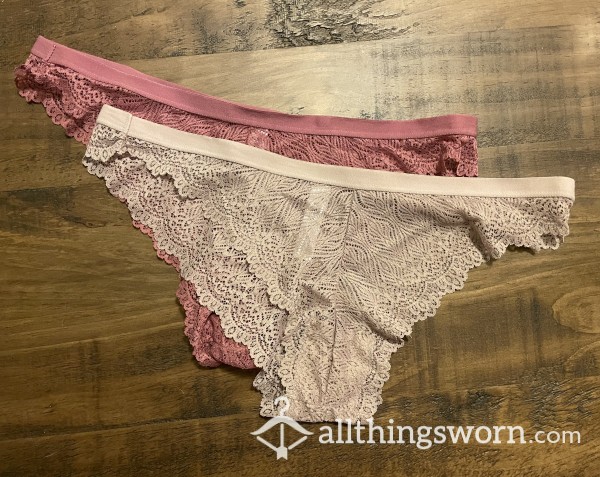 Choose Your Pink Lacy Bikini Panties!