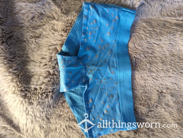 *Clean-out Discount* VS Super Old Cotton Blue W/ Silver Stars Hipsters