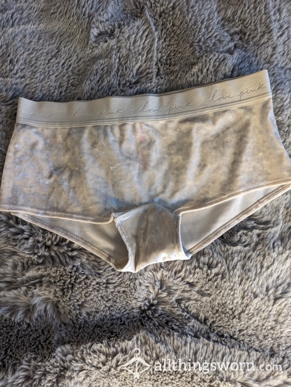 *Clean-out Discount* VS White Velvet Hipster Panties