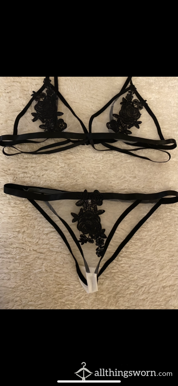 Clear Mesh And Black Set