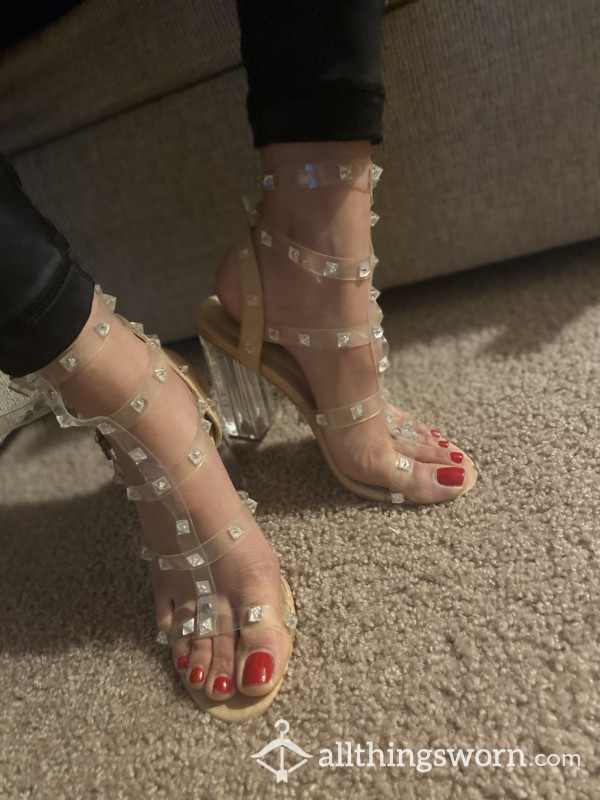 Clear Straps Heels