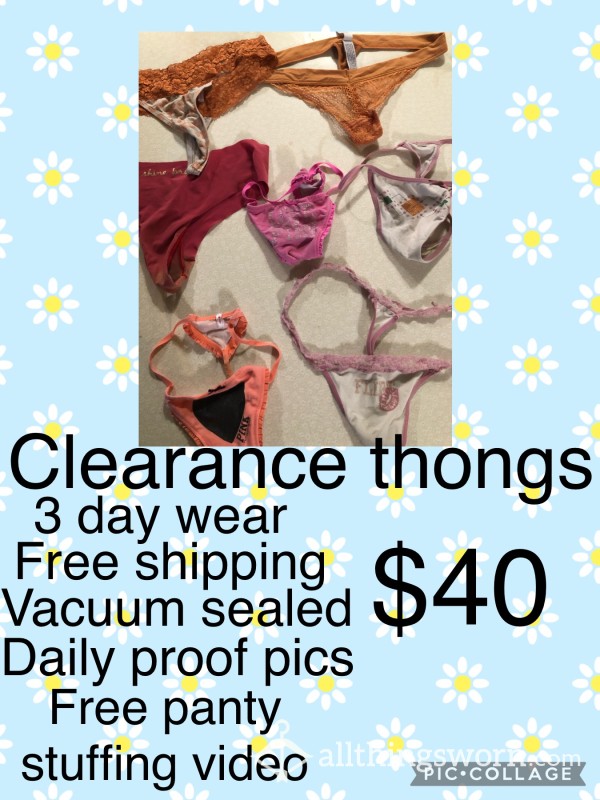 Clearance Thong Package Deal