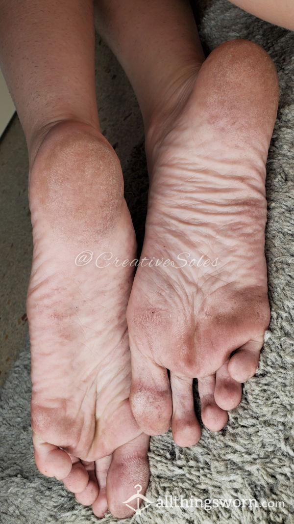 Close Up Dirty Street Feet