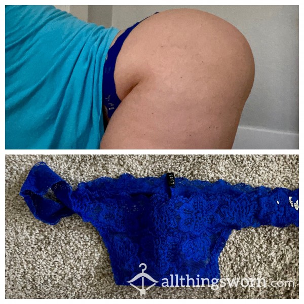 Cobalt Blue Baby - Lace Thong