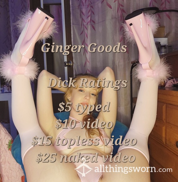 Cock Rating By Ginger Goods