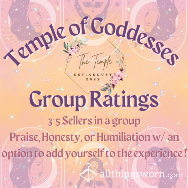 Cock Rating Menu For The Goddess Temple