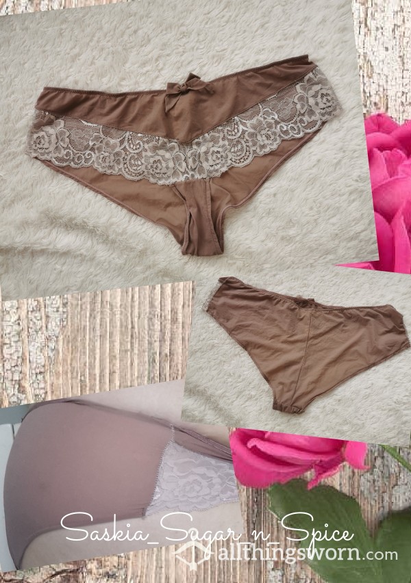 Coffee & Cream Lace Knickers