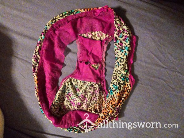 Colorful Cheetah Print Panties