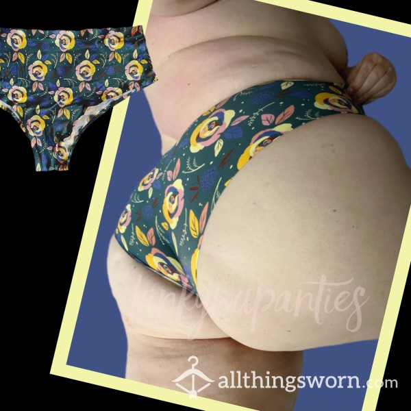 Colorful Floral Teal Cheekies - Includes 48-hour Wear & U.S. Shipping