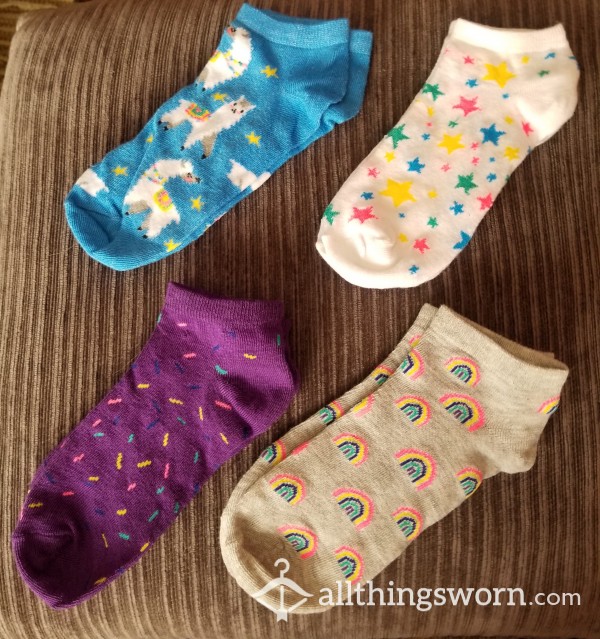 Cute Colourful Ankle Socks Pick Your Pair For 24 Hr Wear