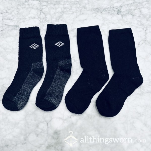Columbia Tall Black Socks