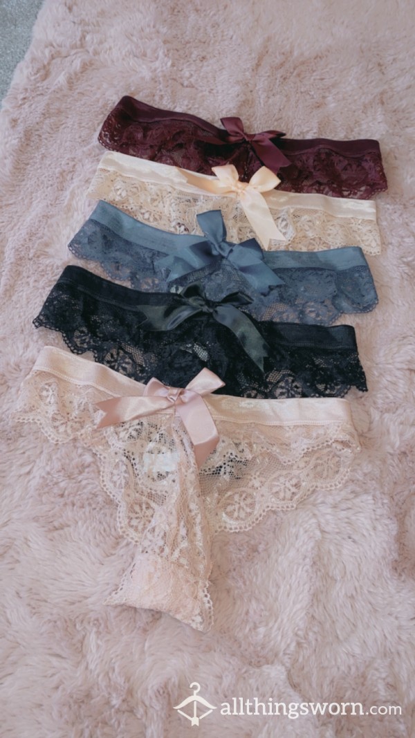 Come And Pick Yours 😍 Satin Bownot Lace Panties