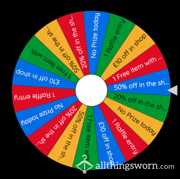 Come And Spin The Wheel And See What You Win!