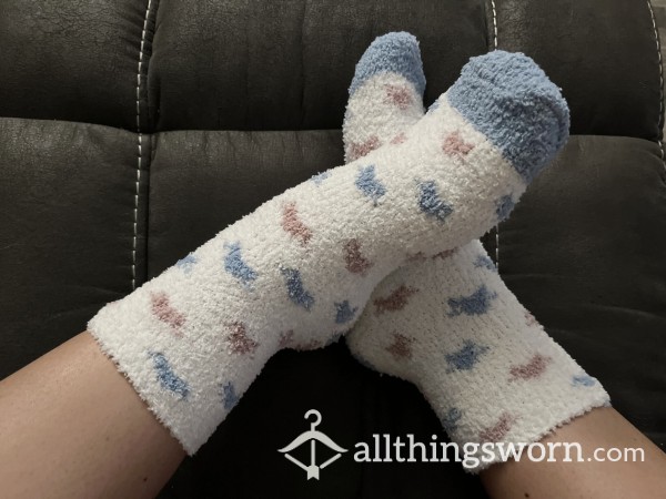 Comfy Cozy Socks Available For Custom Work/ Warm Fuzzy Socks/Cozy Season/ Size 10 Feet