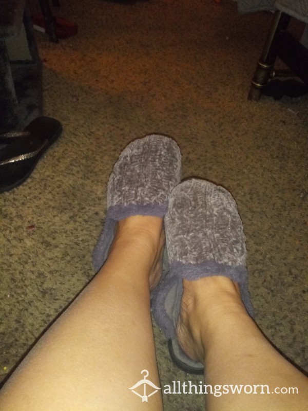 Comfy Gray Slippers