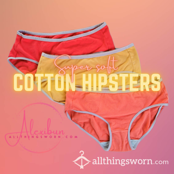 Super Soft Cotton Hipster Panties - International Shipping Included!