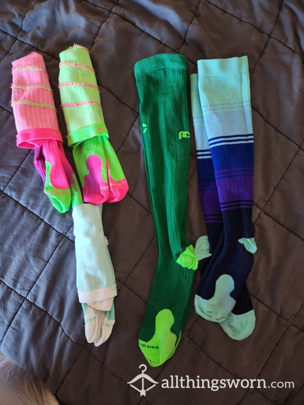 Compression Knee High Colorful Socks
