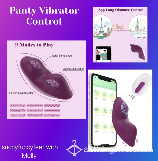 Control My Orgasm By Remote For 1 Hour And Receive My Panties And Vibrator After - Toy, Panty And Chat Included!