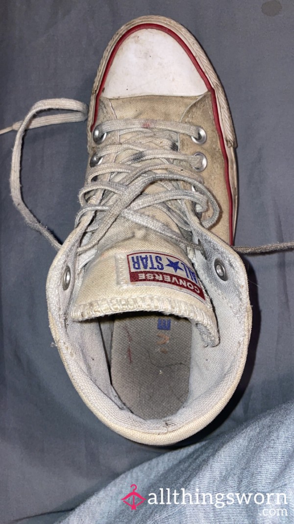 Converse Shoes Heavily Worn, Sweaty And Stinky