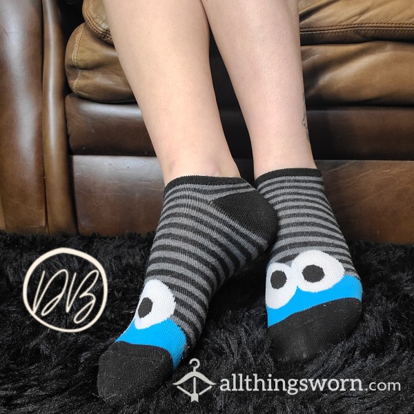 Cookie Monster? More Like STINKY Monster Socks