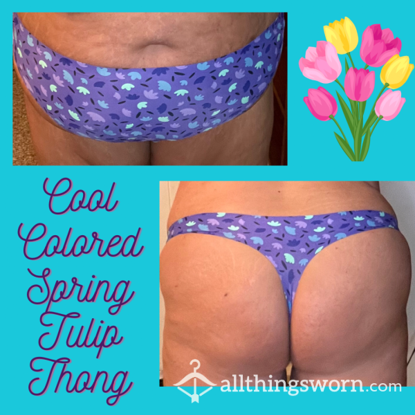 Cool Colored Spring Tulip Thong
