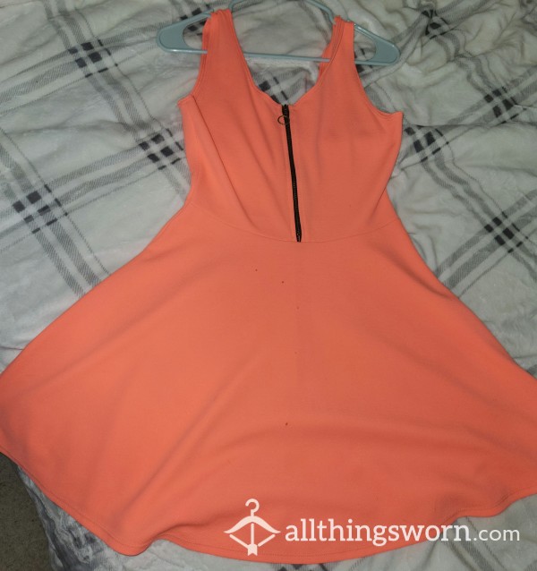 Coral Colored Dress Shipping Included