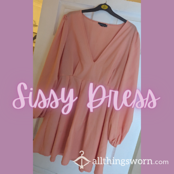 Coral Sissy Dress