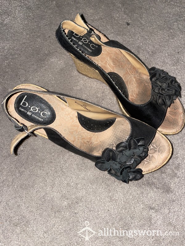 Cork Wedge High Heels. Used On Date Nights Previously.