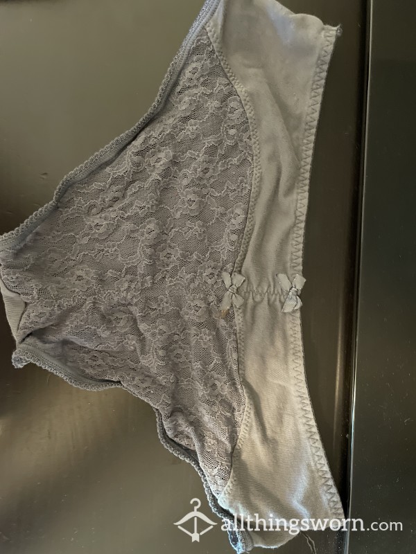 Cotton And Lace Stained Panties