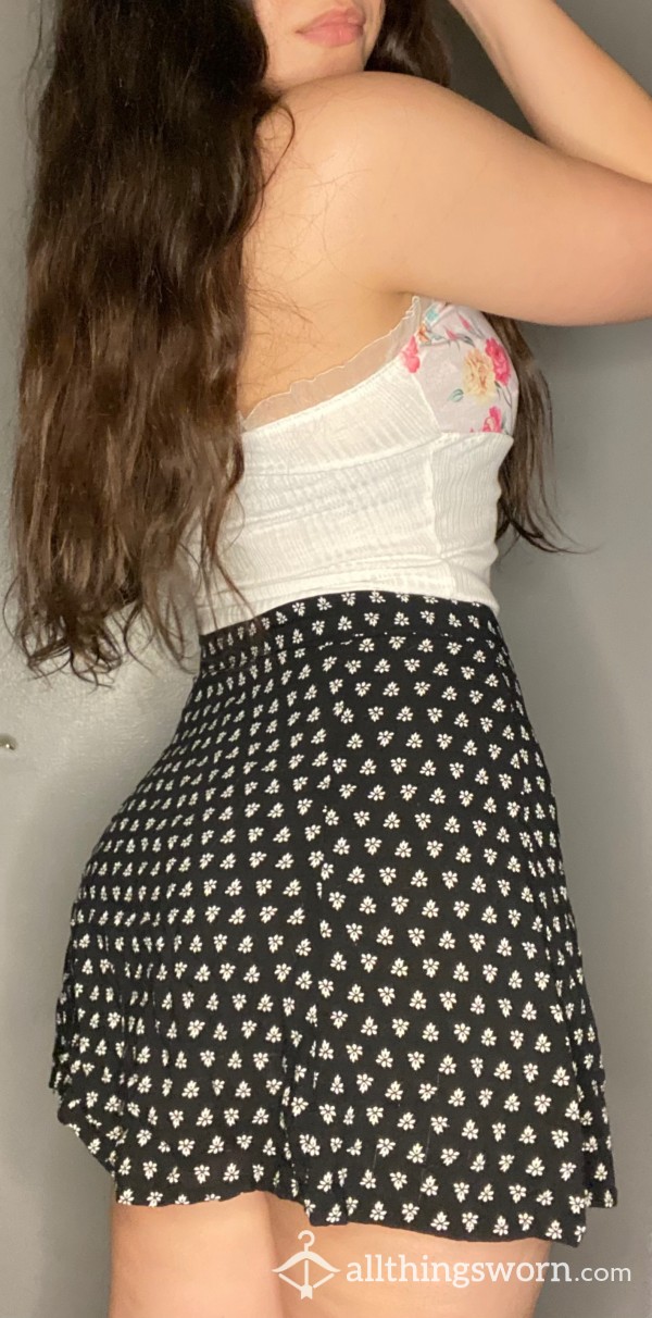 Cotton Button Up Skirt