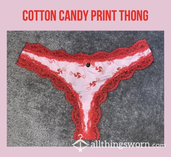 Cotton Candy Print Thong🍬