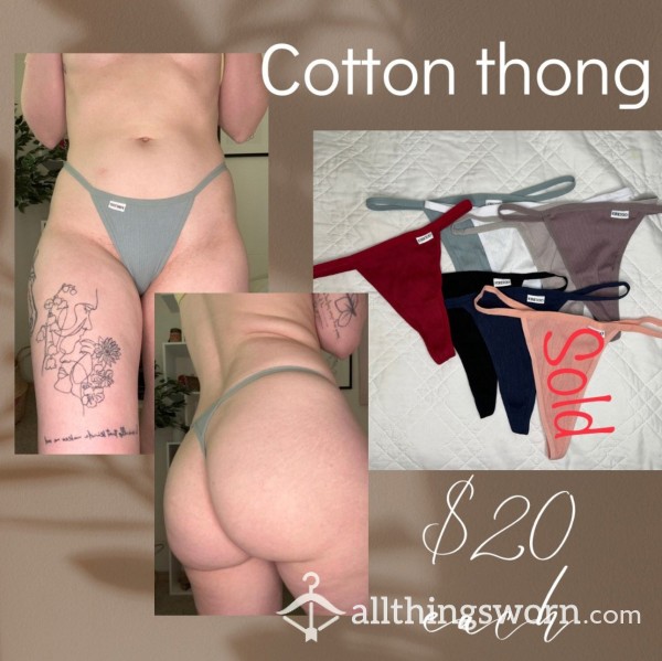 Cotton G-string Thong