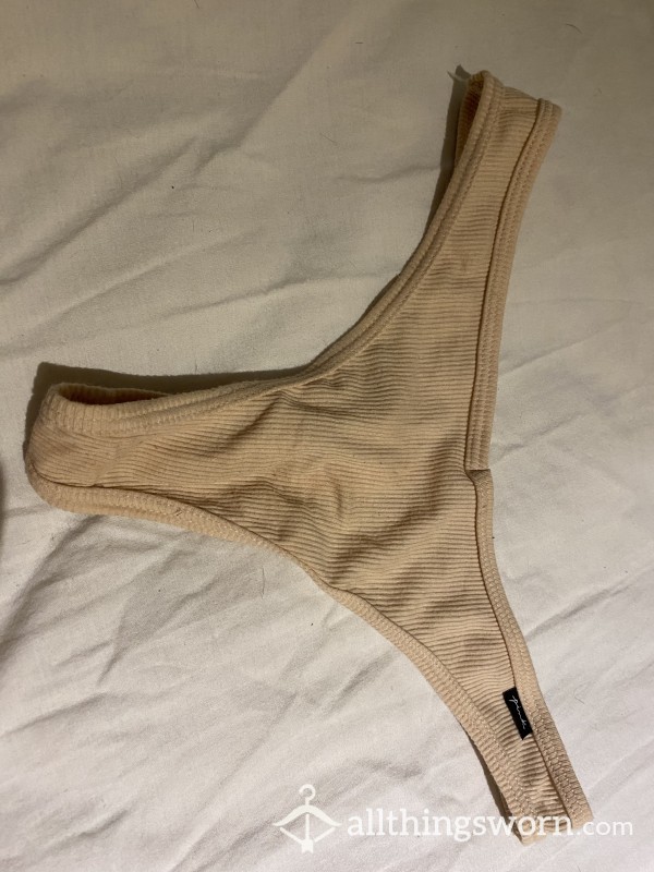 Cotton Nude Thong