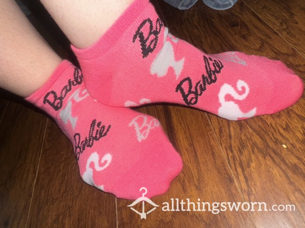 Cotton Pink Barbie Socks *shipping Included In Price*