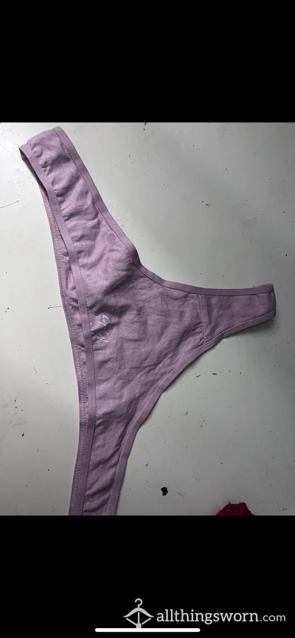 Cotton Pink Thong