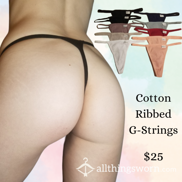 Cotton Ribbed G-Strings