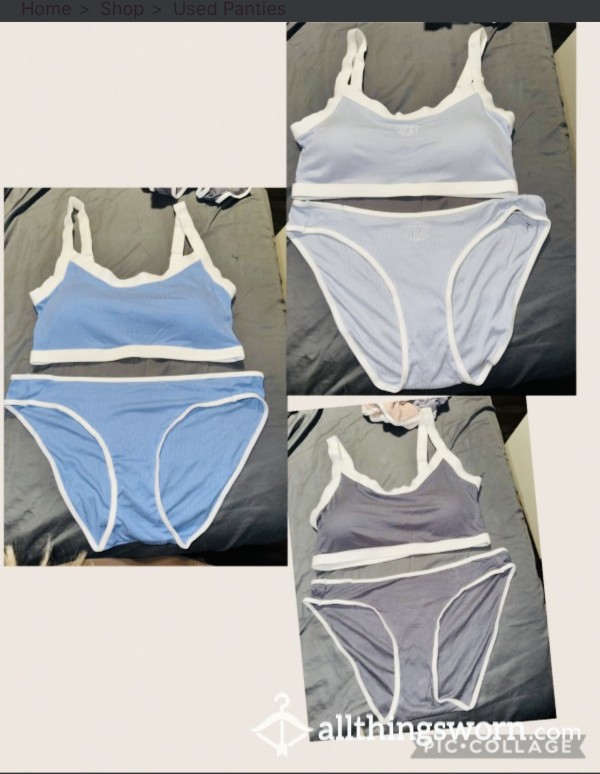 Cotton Sports  Bra, And Panties Set Size L-XL