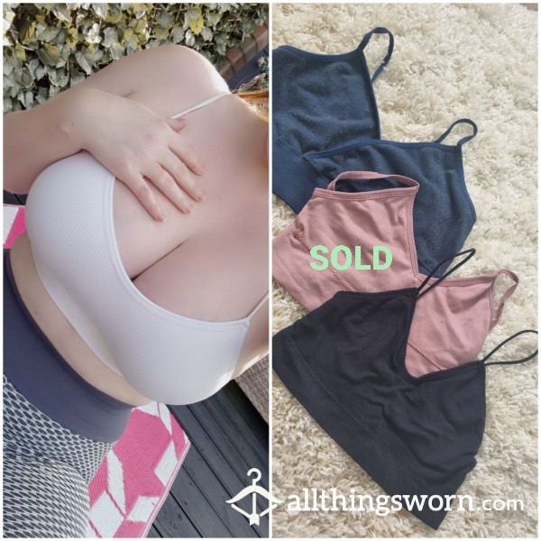 Cotton Sports Bra / Crop Top Bralette Tops... 3 Colours 48 Hours Wear Extra Can Be Added ❤️😈  Gym/ Work/ Yoga Summer Sun Boob Sweat 😈😀😘