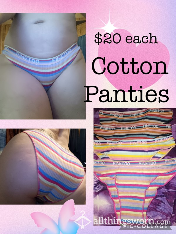 Cotton Striped Panties