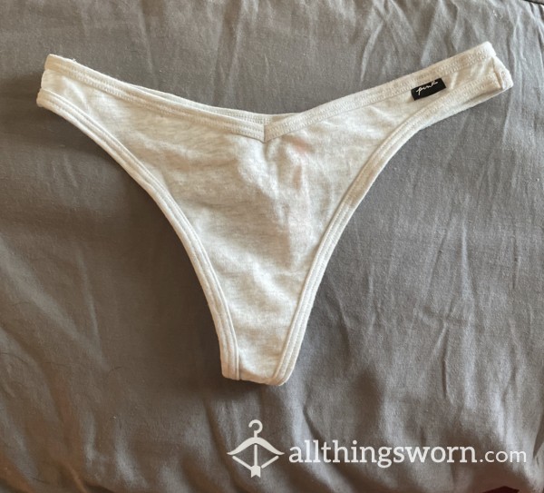 Cotton Victoria’s Secret Thong Off White S