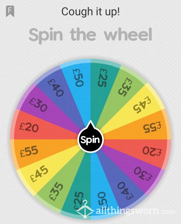Cough It Up Wheel Spinner