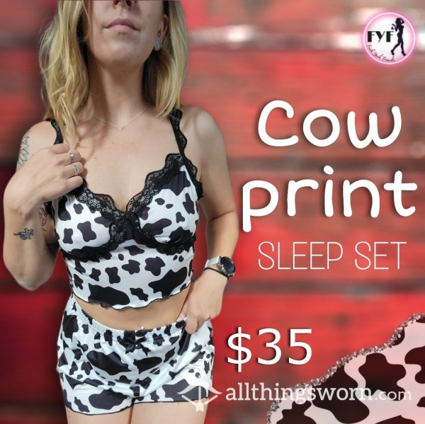 Cow Print Jammies