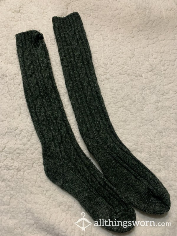 Cozy Green Socks