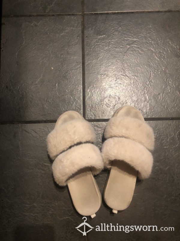 Cream Comfy Slippers