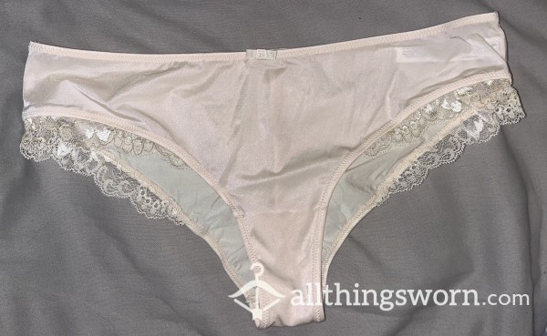 Cream Satin/silk Panties
