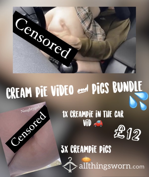 Creampie In The Car Video🚗| With 3x Creampie Pictures💦